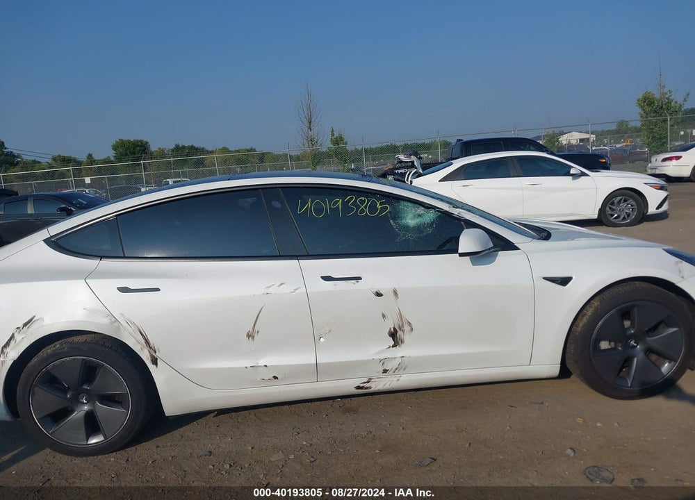 2021 TESLA MODEL 3 STANDARD RANGE PLUS REAR-WHEEL DRIVE VIN: 5YJ3E1EA9MF094568