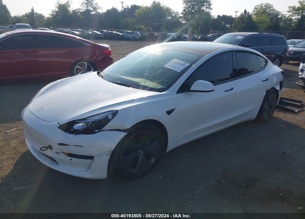 2021 TESLA MODEL 3 STANDARD RANGE PLUS REAR-WHEEL DRIVE VIN: 5YJ3E1EA9MF094568