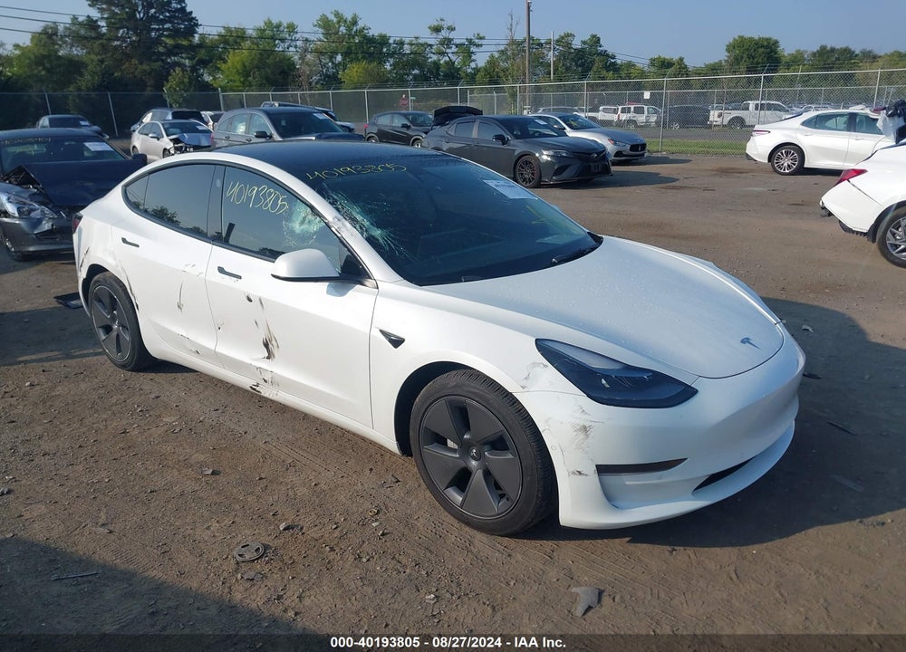 2021 TESLA MODEL 3 STANDARD RANGE PLUS REAR-WHEEL DRIVE VIN: 5YJ3E1EA9MF094568
