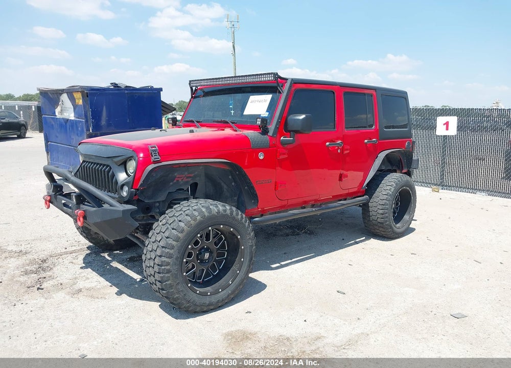 2017 JEEP WRANGLER UNLIMITED SPORT 4X4 VIN: 1C4BJWDG0HL703494