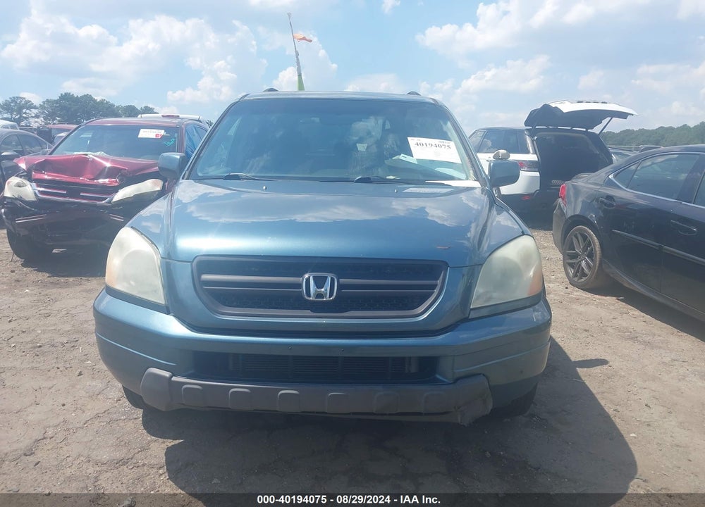 2005 HONDA PILOT EX-L VIN: 5FNYF18655B067637