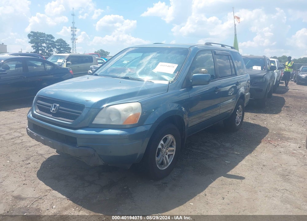 2005 HONDA PILOT EX-L VIN: 5FNYF18655B067637