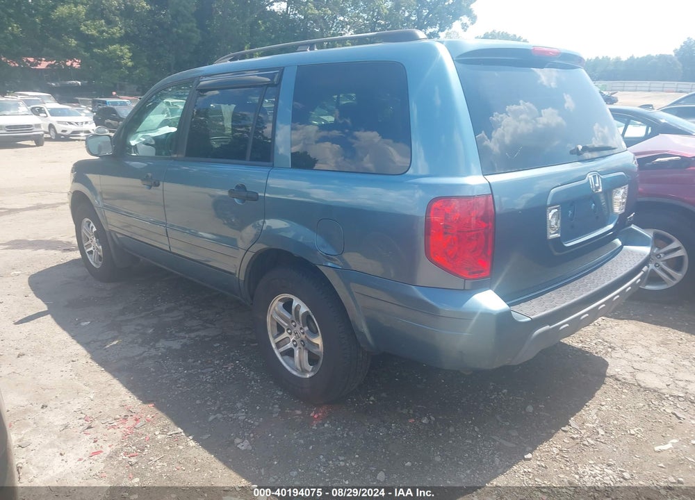 2005 HONDA PILOT EX-L VIN: 5FNYF18655B067637