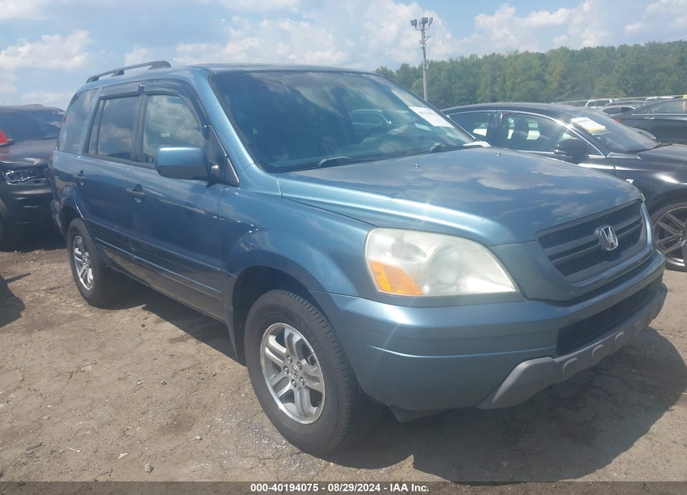 2005 HONDA PILOT EX-L VIN: 5FNYF18655B067637