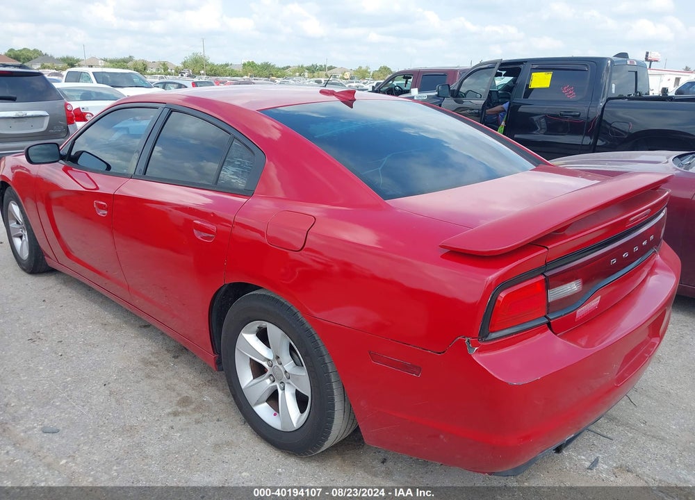 2012 DODGE CHARGER SE VIN: 2C3CDXBG4CH191110