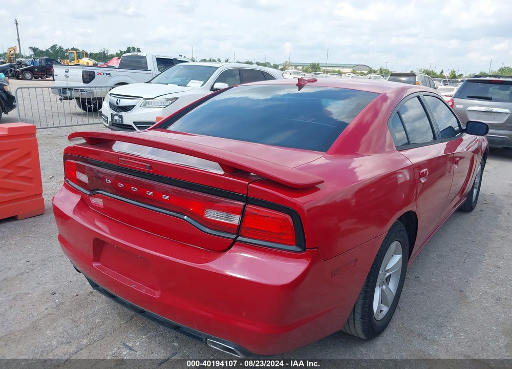 2012 DODGE CHARGER SE VIN: 2C3CDXBG4CH191110