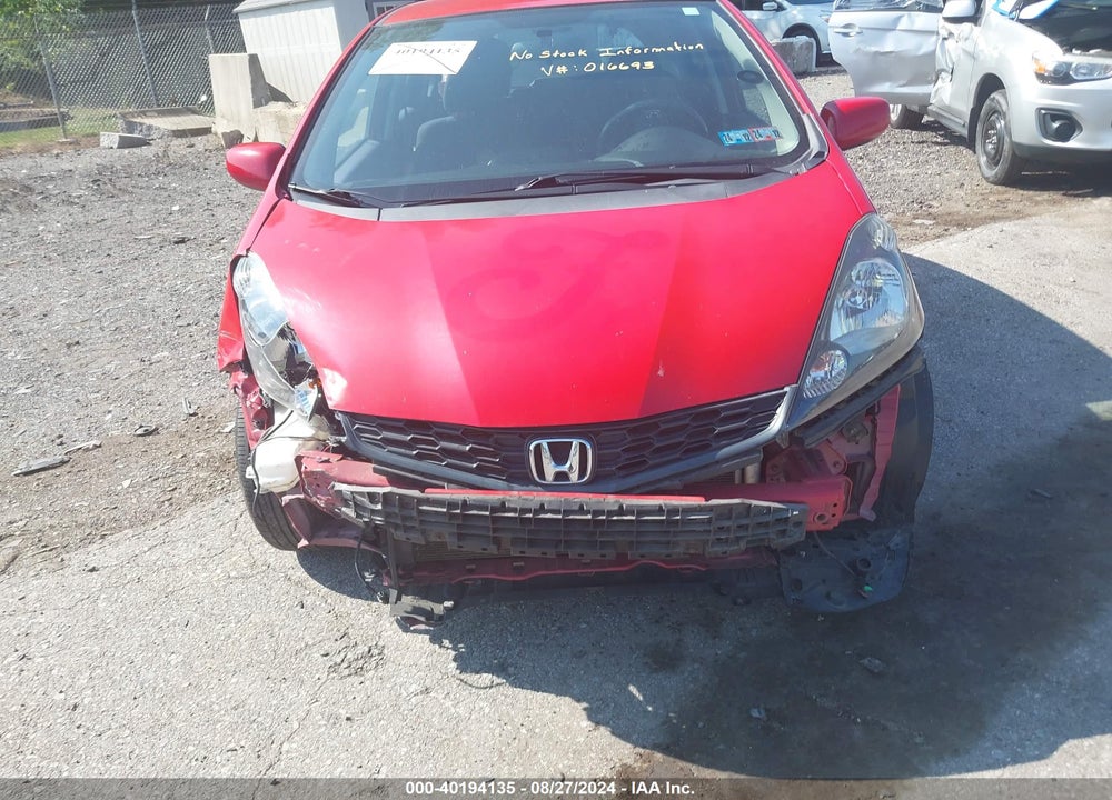 2007 HONDA FIT SPORT VIN: JHMGE8453CC016693