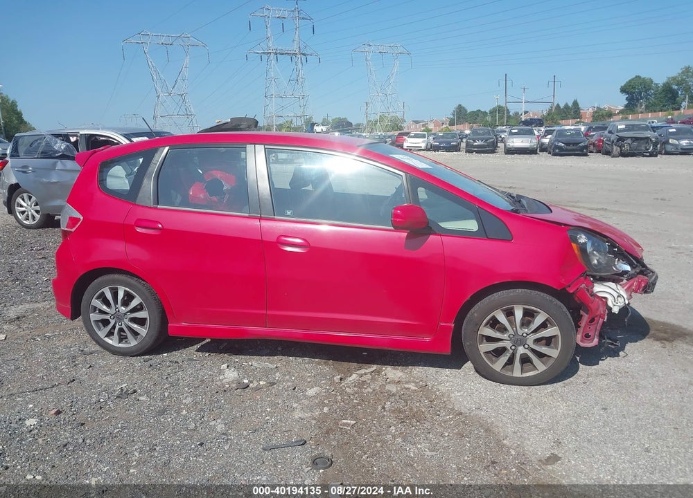 2007 HONDA FIT SPORT VIN: JHMGE8453CC016693