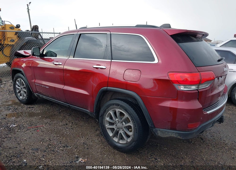 2014 JEEP GRAND CHEROKEE LIMITED VIN: 1C4RJEBT3EC380031