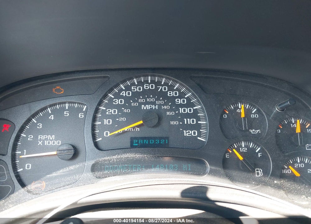 2003 CHEVROLET TAHOE Z71 VIN: 1GNEK13Z83R227802