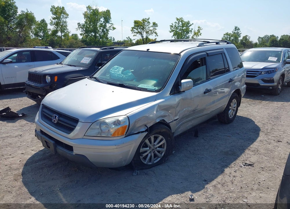 2004 HONDA PILOT EX-L VIN: 2HKYF18584H619008