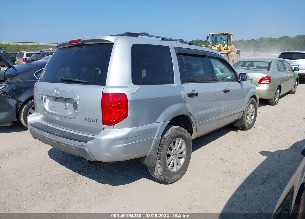 2004 HONDA PILOT EX-L VIN: 2HKYF18584H619008
