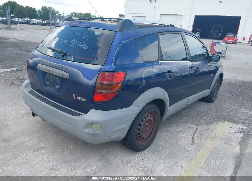 2003 PONTIAC VIBE VIN: 5Y2SL64813Z411006