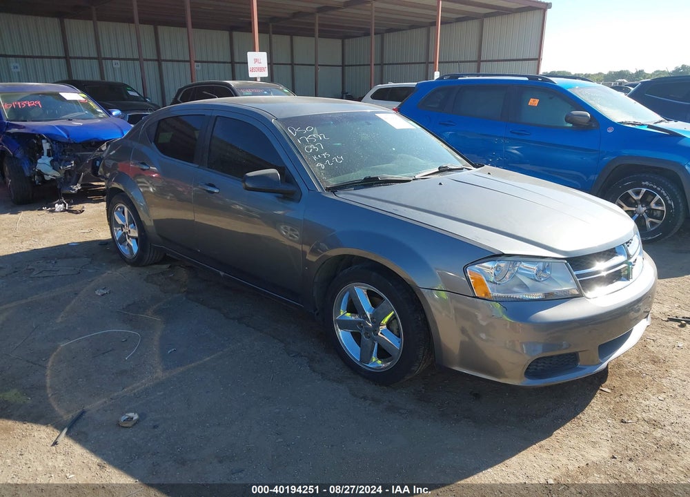 2012 DODGE AVENGER SE VIN: 1C3CDZAB2CN153481