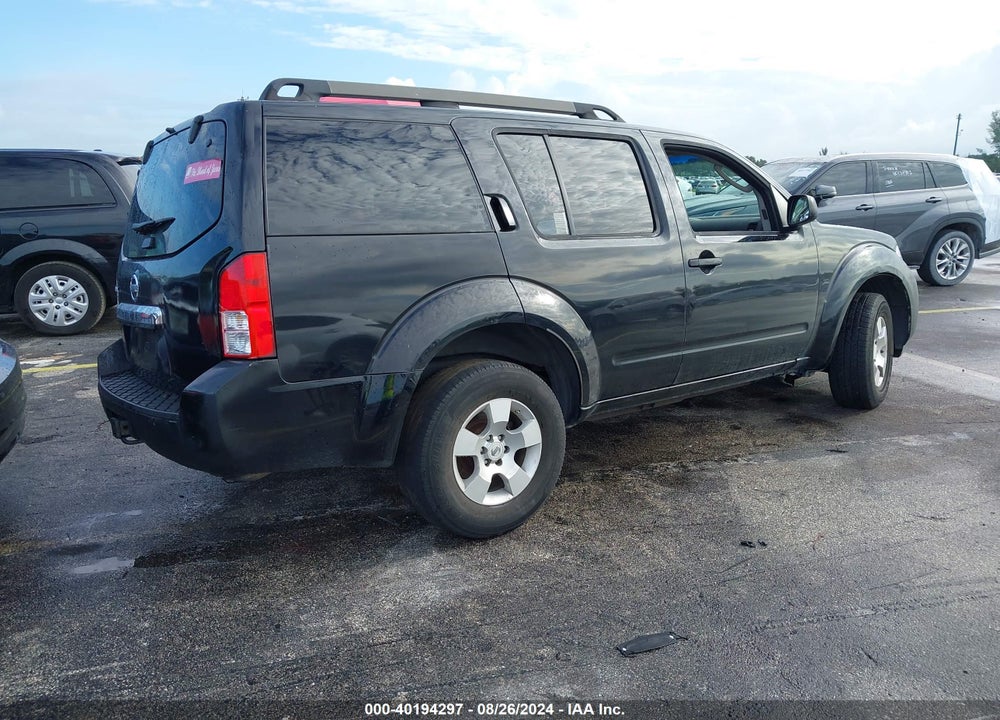 2009 NISSAN PATHFINDER S VIN: 5N1AR18U99C608033
