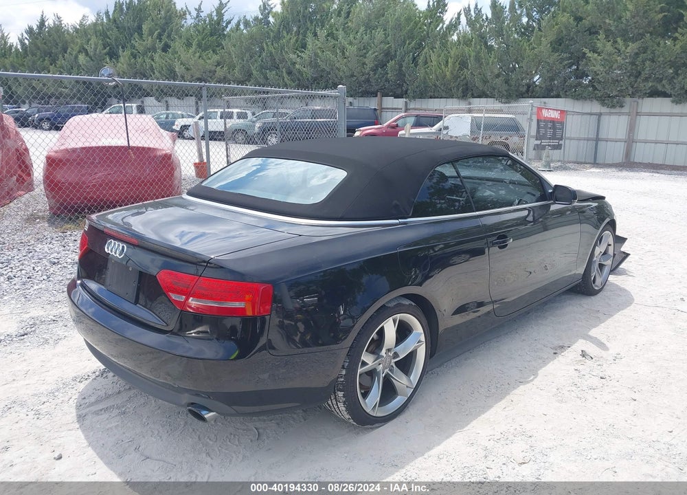 2012 AUDI A5 VIN: WAULFAFH2CN004098