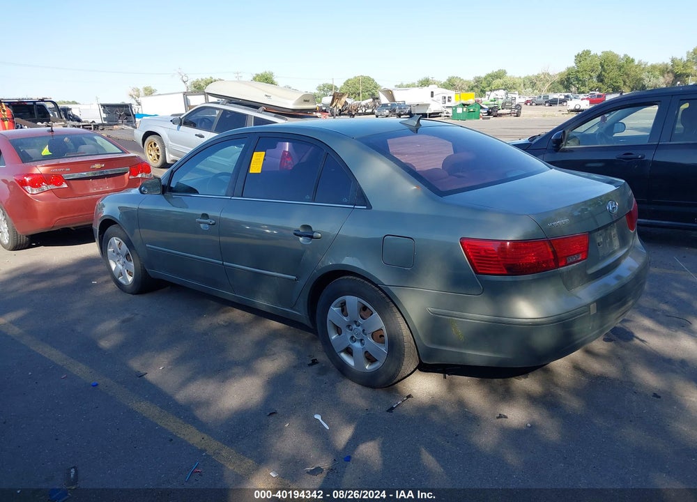 2009 HYUNDAI SONATA GLS VIN: 5NPET46C29H450089