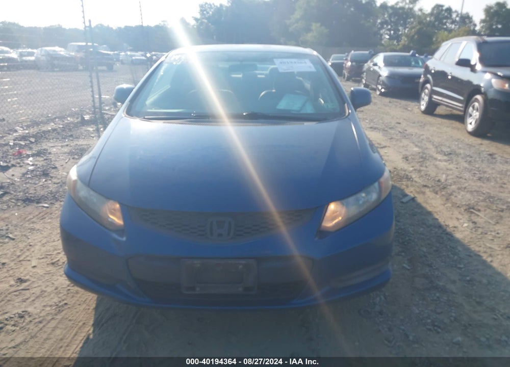 2012 HONDA CIVIC LX VIN: 2HGFG3B5XCH521809