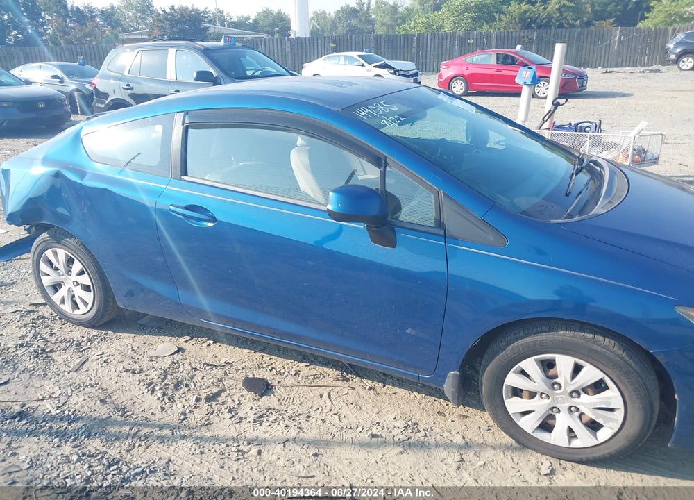 2012 HONDA CIVIC LX VIN: 2HGFG3B5XCH521809