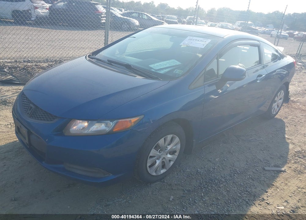 2012 HONDA CIVIC LX VIN: 2HGFG3B5XCH521809