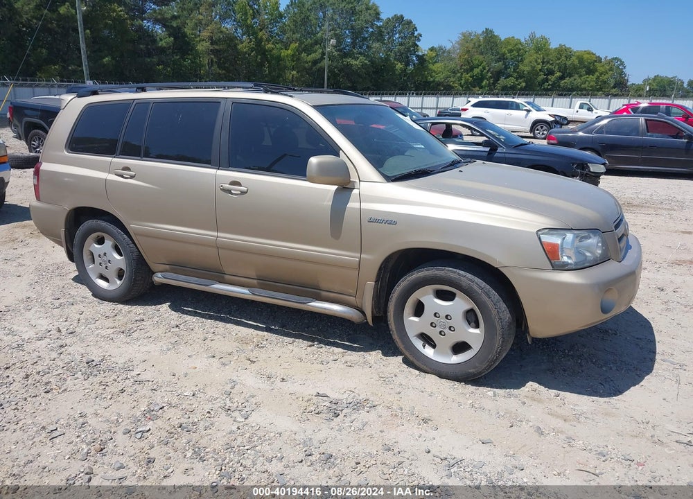 2005 TOYOTA HIGHLANDER LIMITED V6 VIN: JTEDP21A850059851
