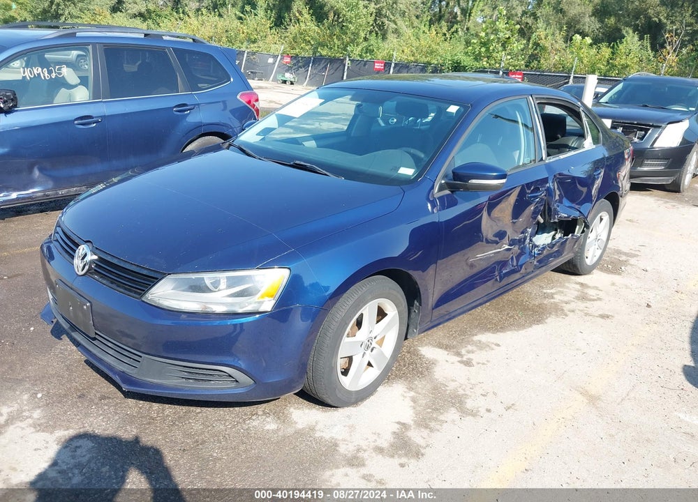 2012 VOLKSWAGEN JETTA 2.0L TDI VIN: 3VWLL7AJ7CM371806
