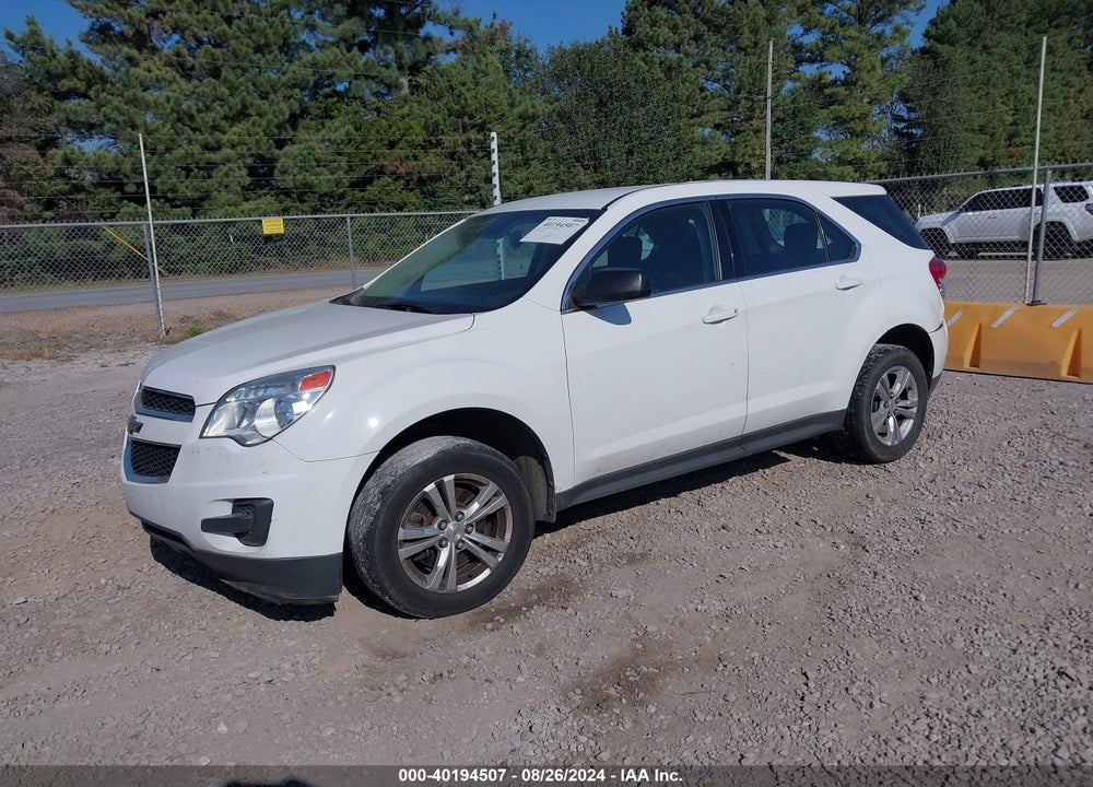 2012 CHEVROLET EQUINOX LS VIN: 2GNALBEK6C1338438