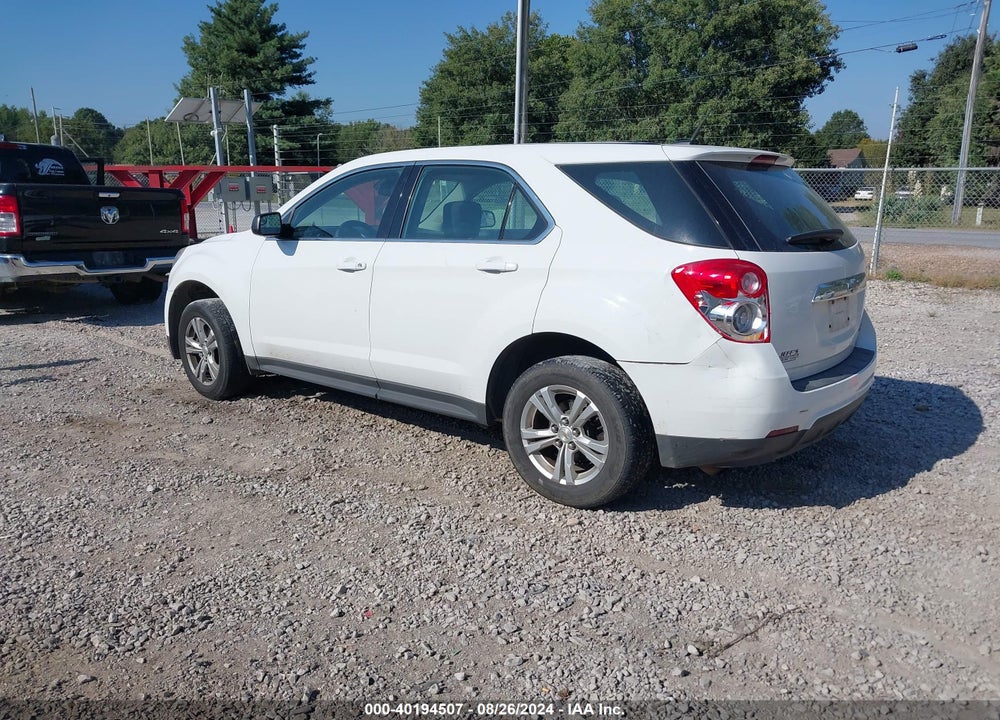 2012 CHEVROLET EQUINOX LS VIN: 2GNALBEK6C1338438