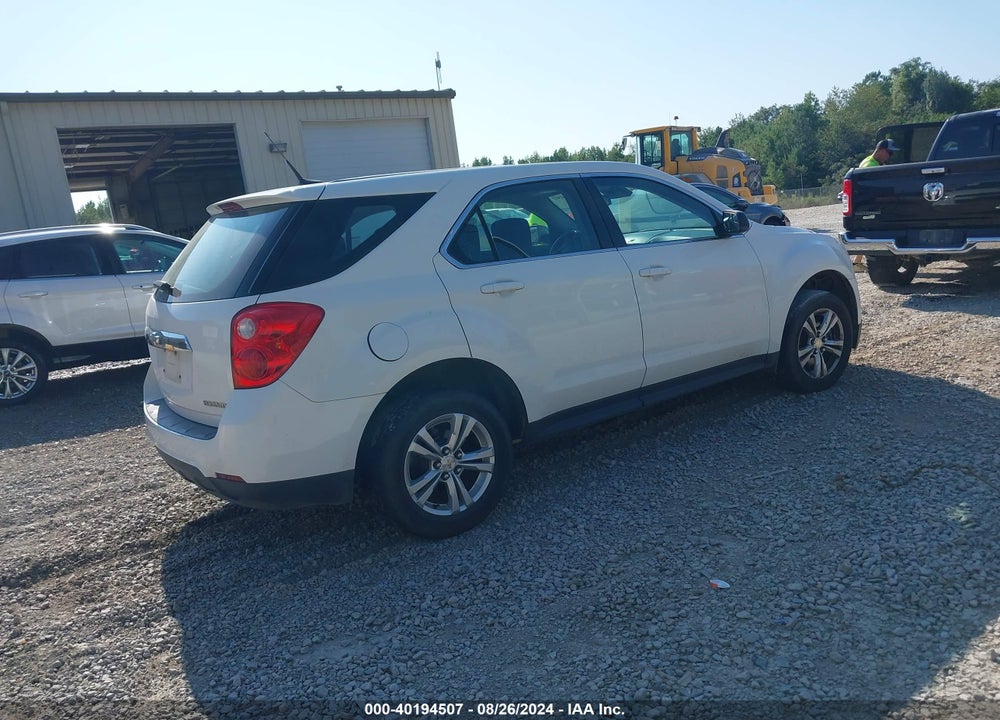 2012 CHEVROLET EQUINOX LS VIN: 2GNALBEK6C1338438