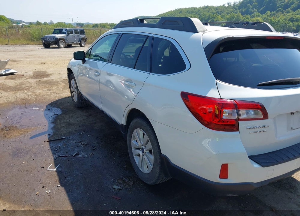 2015 SUBARU OUTBACK 2.5I PREMIUM VIN: 4S4BSBCC6F3262130