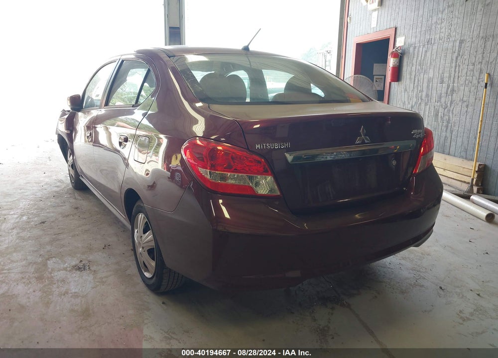 2019 MITSUBISHI MIRAGE G4 ES VIN: ML32F3FJ8KHF13760