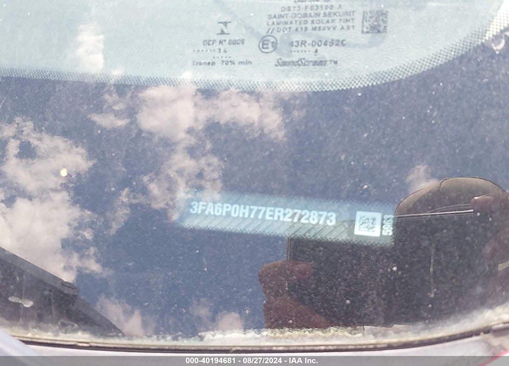 2014 FORD FUSION VIN: 3FA6P0H77ER272873