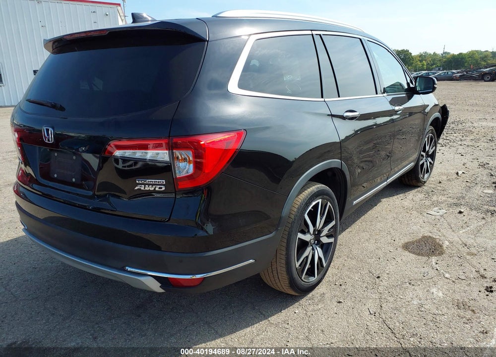2019 HONDA PILOT TOURING VIN: 5FNYF6H65KB068702