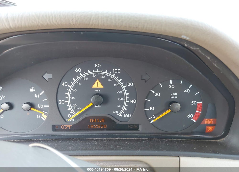 1999 MERCEDES-BENZ E 300 DIESEL VIN: WDBJF25H6XA786645