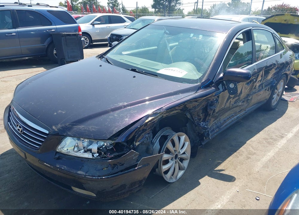 2006 HYUNDAI AZERA LIMITED/SE VIN: KMHFC46F96A087593