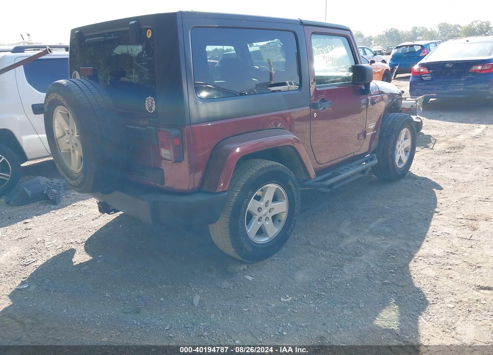 2007 ANGLER JEEP WR SAHARA VIN: 1J4FA54157L103800