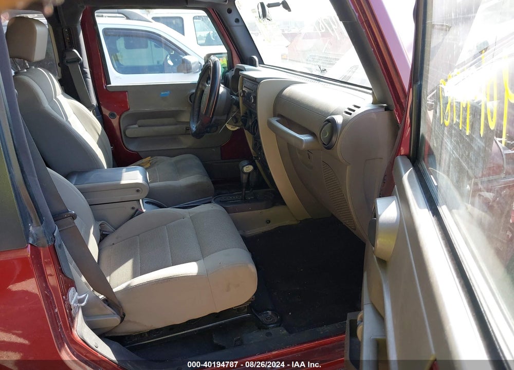 2007 ANGLER JEEP WR SAHARA VIN: 1J4FA54157L103800