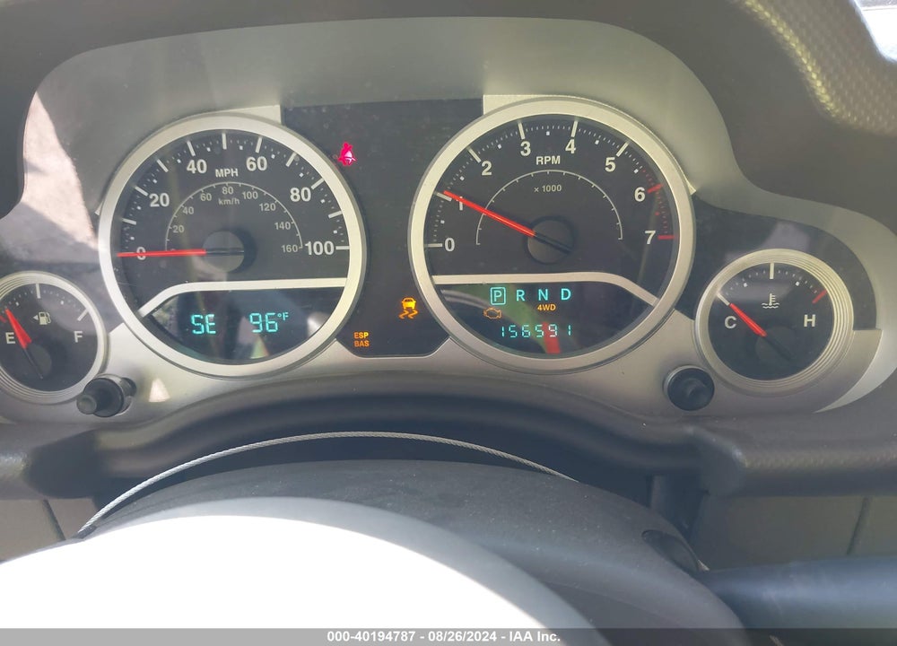 2007 ANGLER JEEP WR SAHARA VIN: 1J4FA54157L103800
