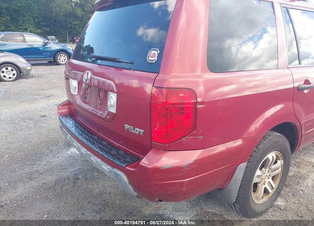 2004 HONDA PILOT EX-L VIN: 5FNYF18524B001973
