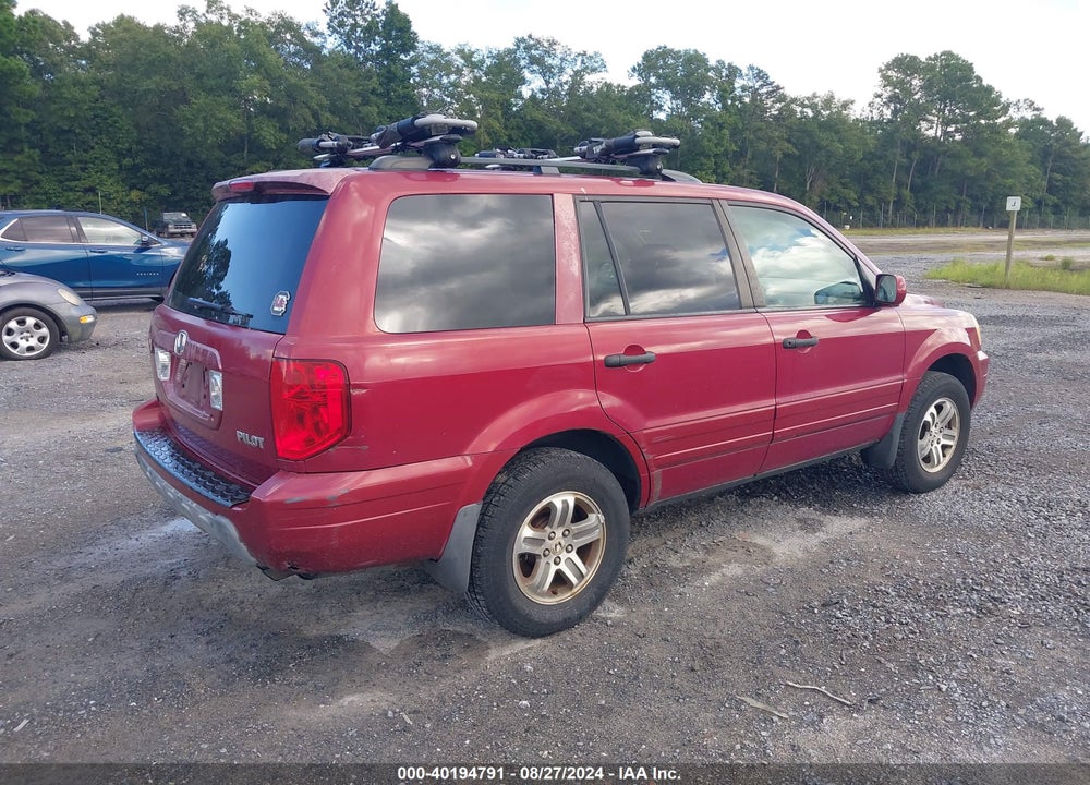 2004 HONDA PILOT EX-L VIN: 5FNYF18524B001973