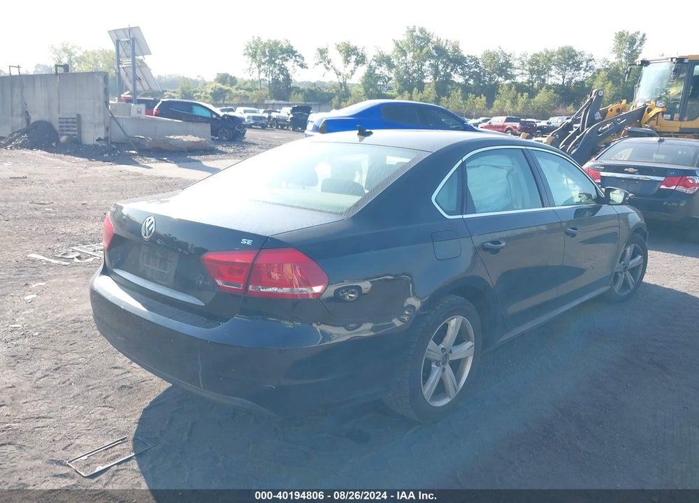 2013 VOLKSWAGEN PASSAT 2.5L SE VIN: 1VWBP7A33DC105607