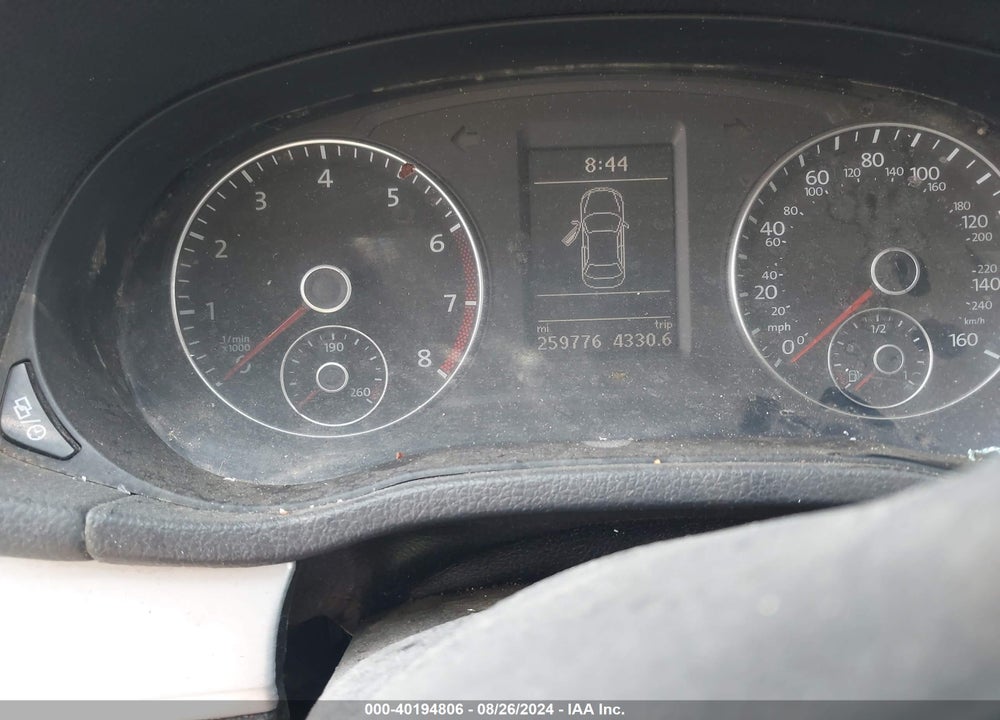 2013 VOLKSWAGEN PASSAT 2.5L SE VIN: 1VWBP7A33DC105607