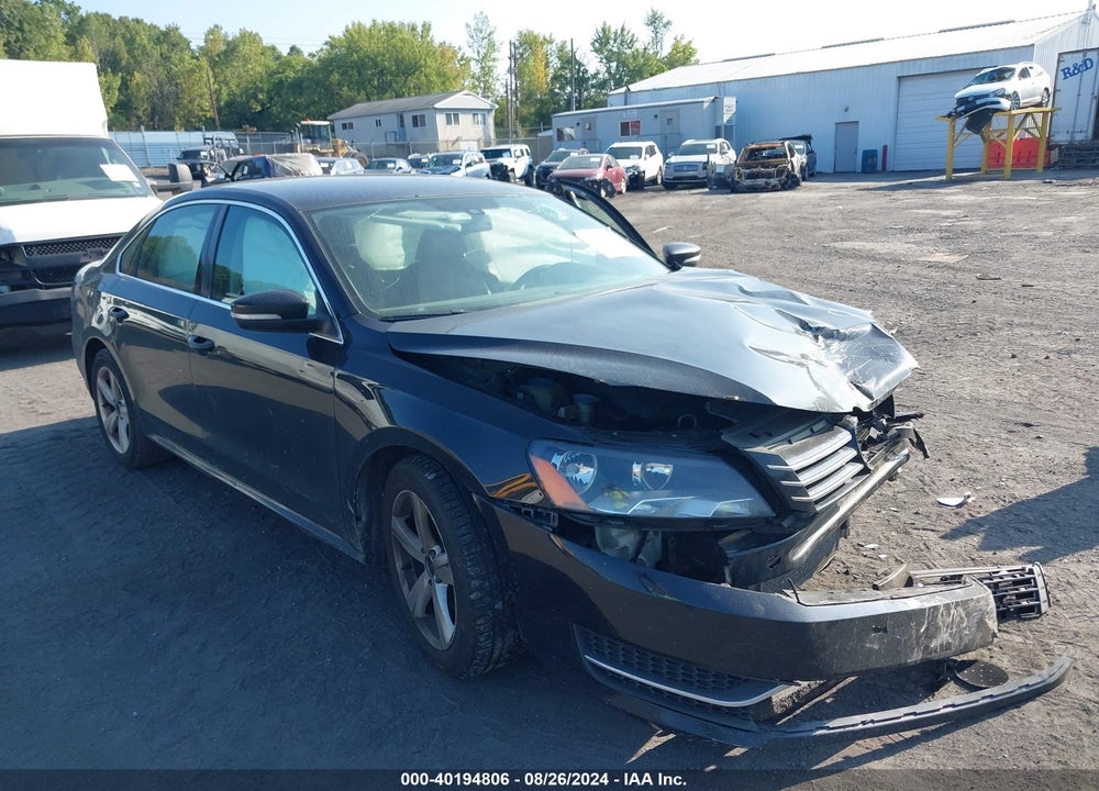 2013 VOLKSWAGEN PASSAT 2.5L SE VIN: 1VWBP7A33DC105607