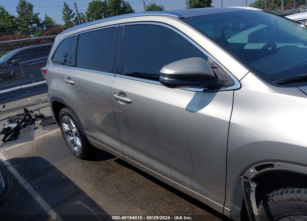 2016 TOYOTA HIGHLANDER LIMITED V6 VIN: 5TDYKRFH3GS142087
