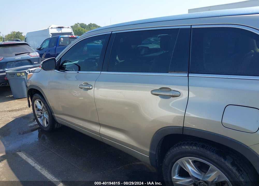 2016 TOYOTA HIGHLANDER LIMITED V6 VIN: 5TDYKRFH3GS142087
