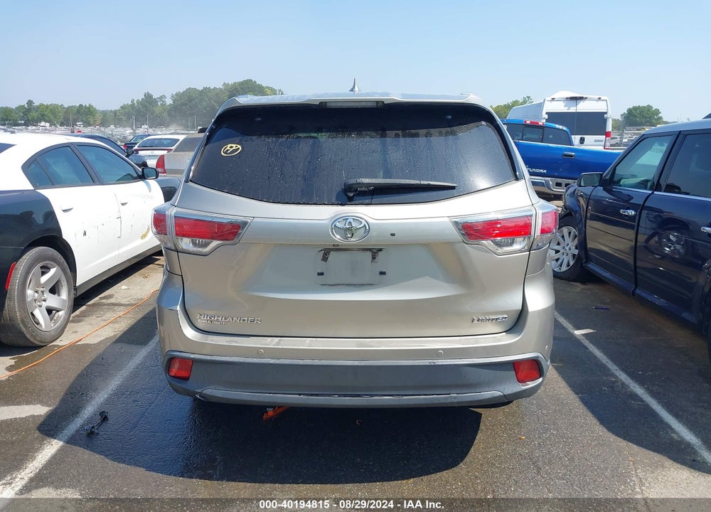 2016 TOYOTA HIGHLANDER LIMITED V6 VIN: 5TDYKRFH3GS142087