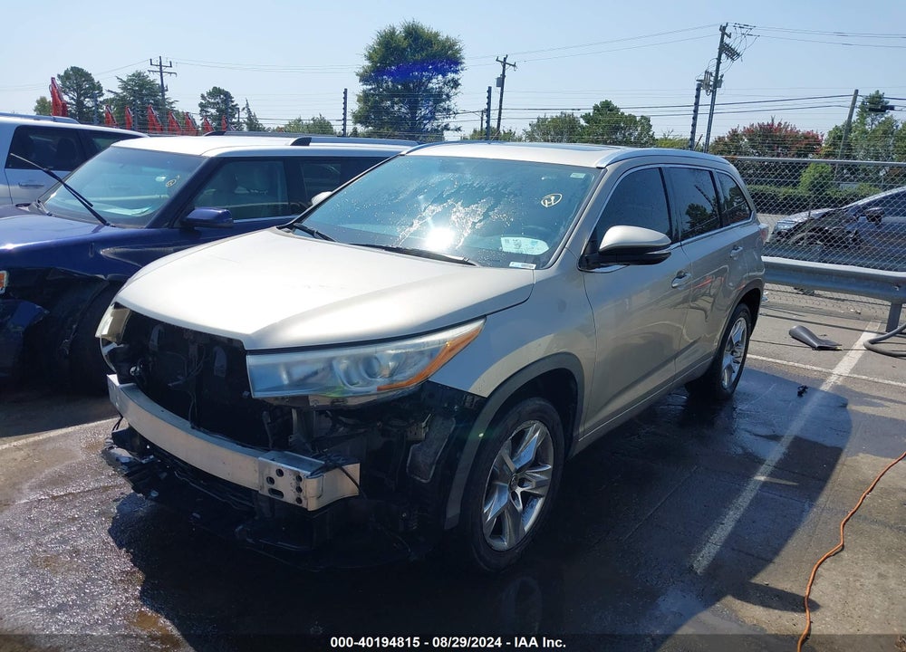 2016 TOYOTA HIGHLANDER LIMITED V6 VIN: 5TDYKRFH3GS142087