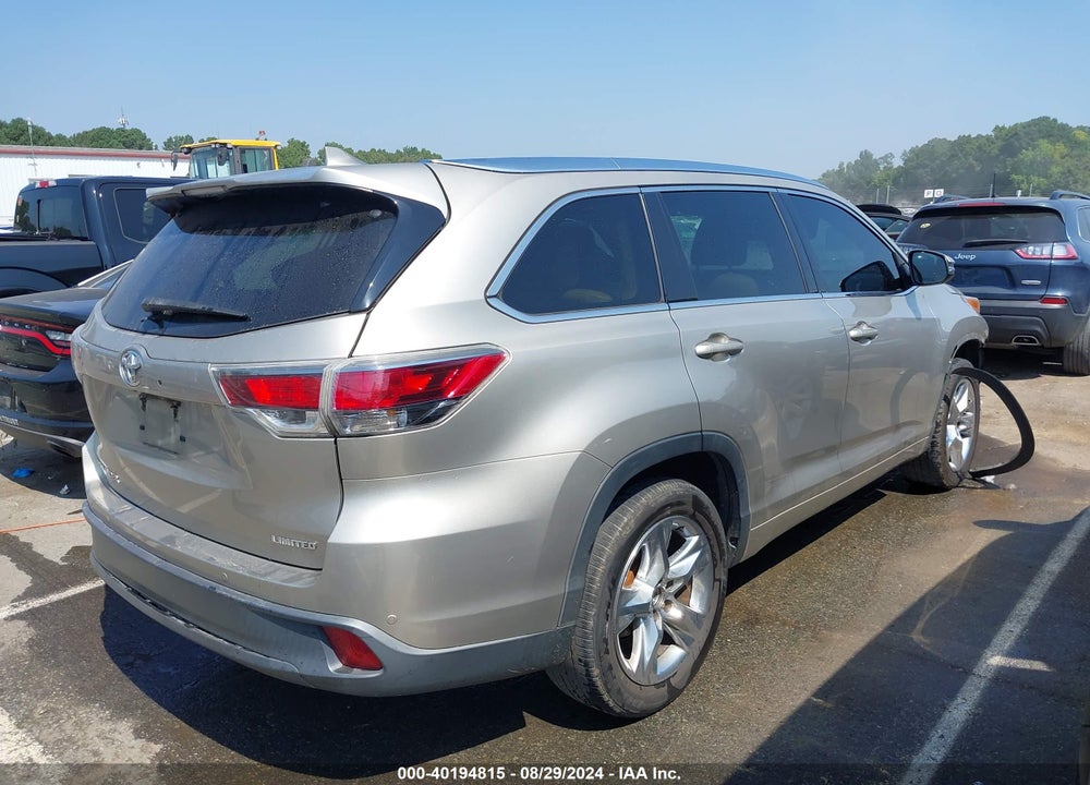2016 TOYOTA HIGHLANDER LIMITED V6 VIN: 5TDYKRFH3GS142087