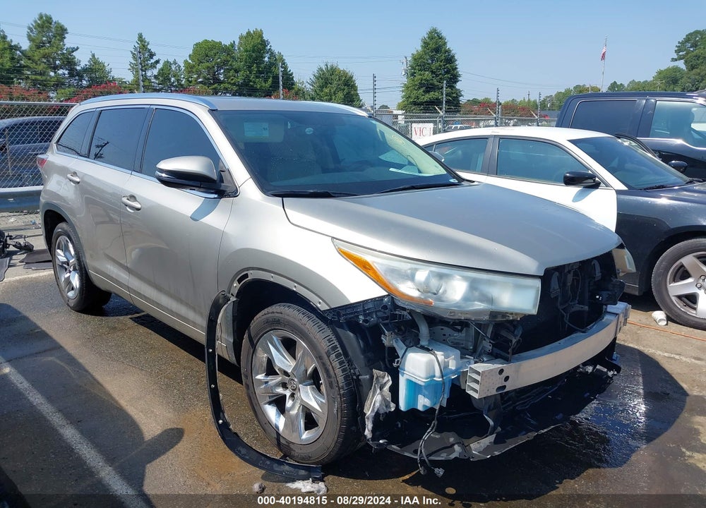 2016 TOYOTA HIGHLANDER LIMITED V6 VIN: 5TDYKRFH3GS142087