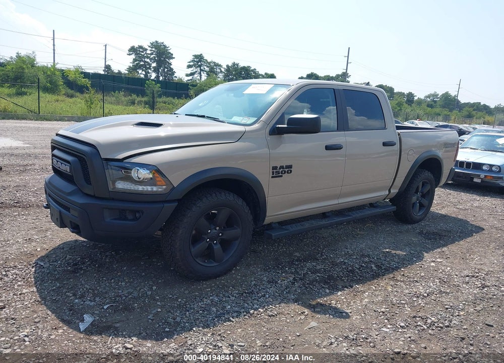 2019 RAM 1500 CLASSIC WARLOCK 4X4 5'7 BOX VIN: 1C6RR7LG3KS717604